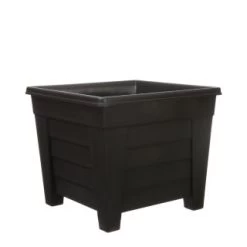 B&M Slate Grey Square Planter 33cm
