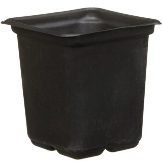B&M Black Plant Pots 15pk