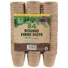 B&M Round Fibre Pots 84pk