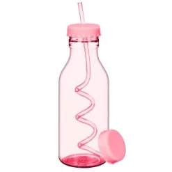 B&M Little Safari Kids Retro Tumbler & Straw - Pink