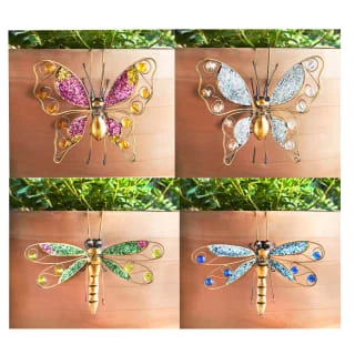 B&M Glitter Plant Pot Hook - Pink Butterfly - Image 2