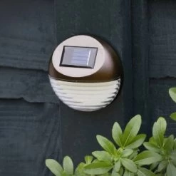 Solar Powered Fence Light - Bronze