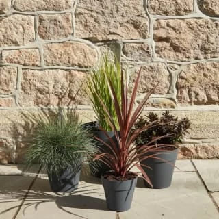 B&M Soho Pot Planter - Charcoal 38cm - Image 4