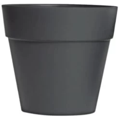 B&M Soho Pot Planter - Charcoal 38cm