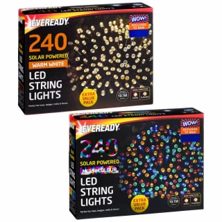 Eveready Solar Powered LED String Lights 240pk - Warm White - Image 3