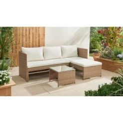 Valencia Reversible Rattan Effect Corner Sofa Set