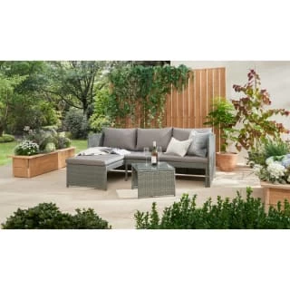Sorrento Reversible Rattan Effect Corner Sofa Set 2pc - Image 2