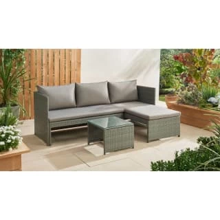 Sorrento Reversible Rattan Effect Corner Sofa Set 2pc - Image 3