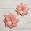 B&M Flower Wall Plaques 2pk - Pink