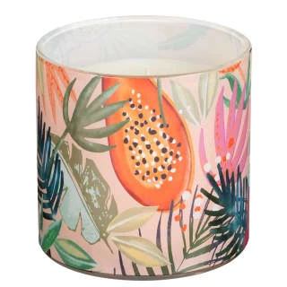 B&M Printed Candle With Gold Lid - Image 3
