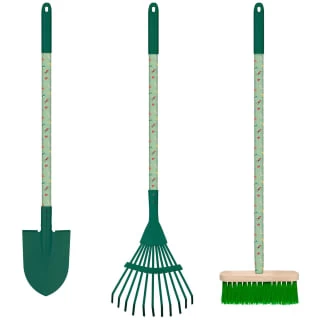 Kids Long Handle Printed Tool - Green - Spade - Image 2