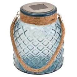 B&M Ocean Air Solar Powered Glass Lantern