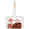 Wooden Handle Burger Griller