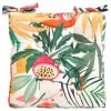 B&M Luxury Seat Pad - White Tropical Print