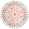 B&M Large Round Shower Resistant Cushion With Tassels 59 X 10cm - Multicolour