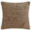 B&M Black & Natural Woven Cushion